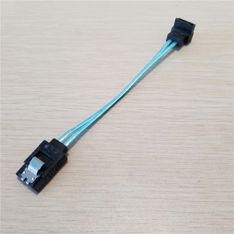 Ultra Slim SATA 3.0 Cable for HDD SSD Straight to 90-degree with Lock 20cm