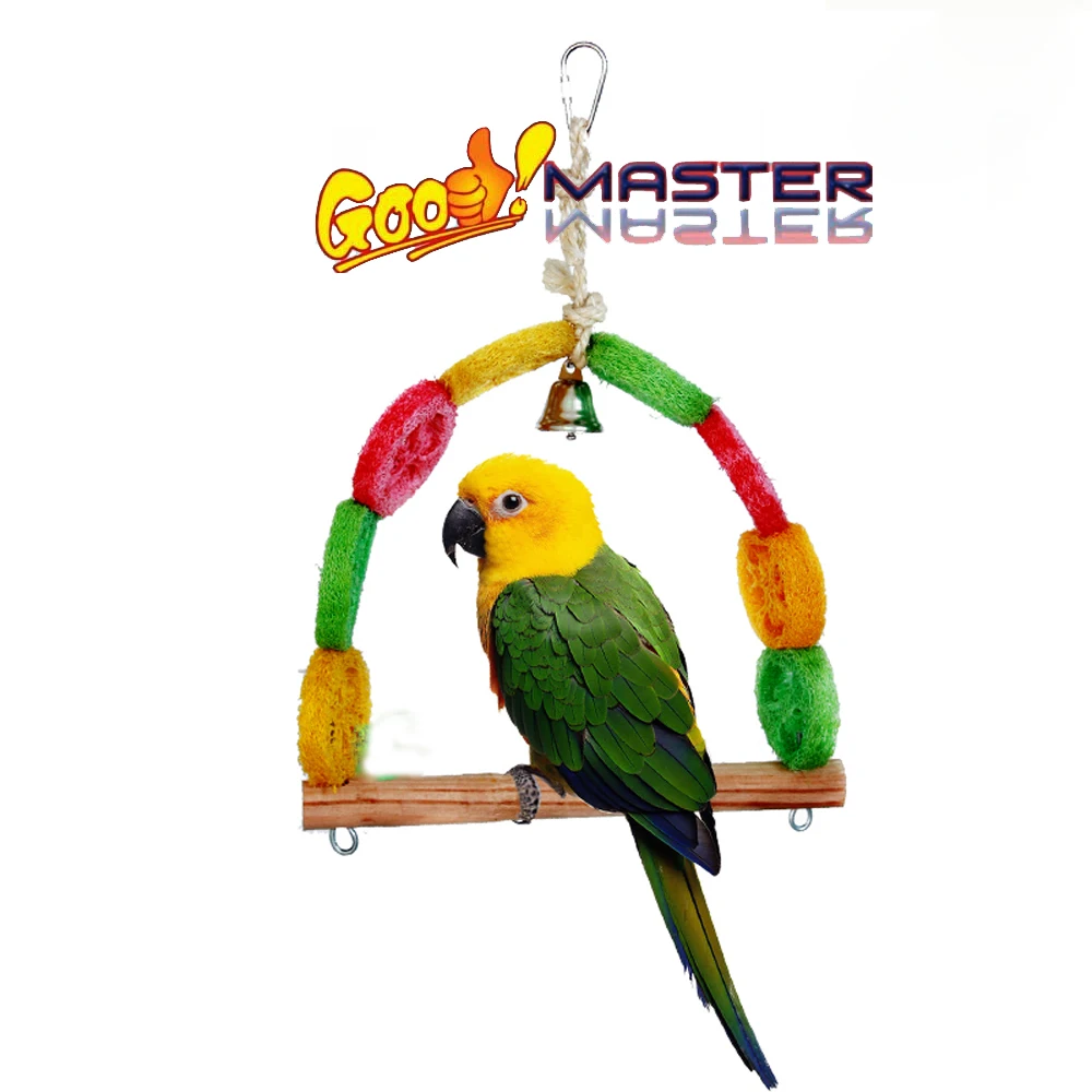 Multifunction Birds Stop Bar Wood Bird Perches Bird Cages Accessories