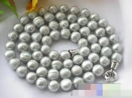 

FREE SHIPPING>>>@@ > 3643 ROUND GRAY FRESHWATER CULTURED PEARL NECKLACE