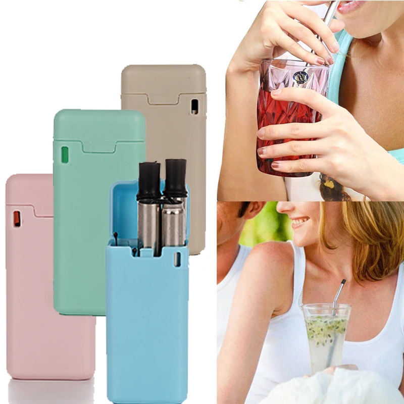 

Foldable Drinking Straw Party Tableware Collapsible Reusable Straw Travel Outdoor Household Home Party Accessories