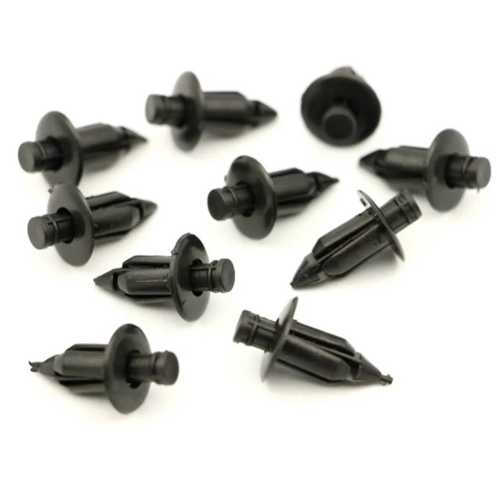 Stock 10X 4mm 5mm 6mm Rivet Fairing Body Trim Panel Fastener Screw Push