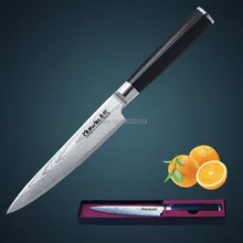 Huiwill damaskus messer 6 “japanischen vg10 damaststahl küchen extras/universal messer mit geschmiedet g10 griff