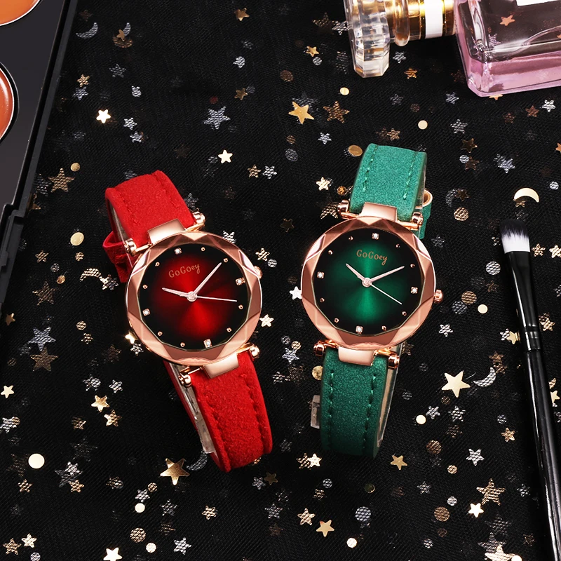 Gogoey Лидер продаж модные женские часы роскошные женские часы с кристаллами женские часы повседневные часы с кожаным ремешком часы zegarek damski