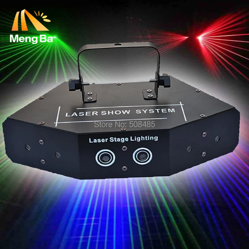 Professionnel 6 yeux laster lumière lumière de la scène De Mariage/Disco/salles De Danse/Bar/KTV/Famille Partie RGB laser de bonne qualité laser lampes