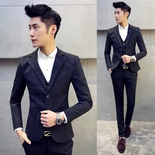 Высококачественные мужские большие размеры 5xl тонкий Костюмы подростков свадебное платье праздничная одежда мужской Бизнес Повседневные комплекты одежды куртка+ жилет+ штаны