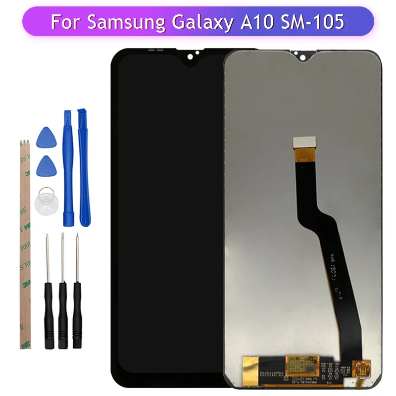 

1PC For Samsung Galaxy A10 SM-105FD SM-105 Full LCD Display Assembly Complete with touch screen digitizer replacement