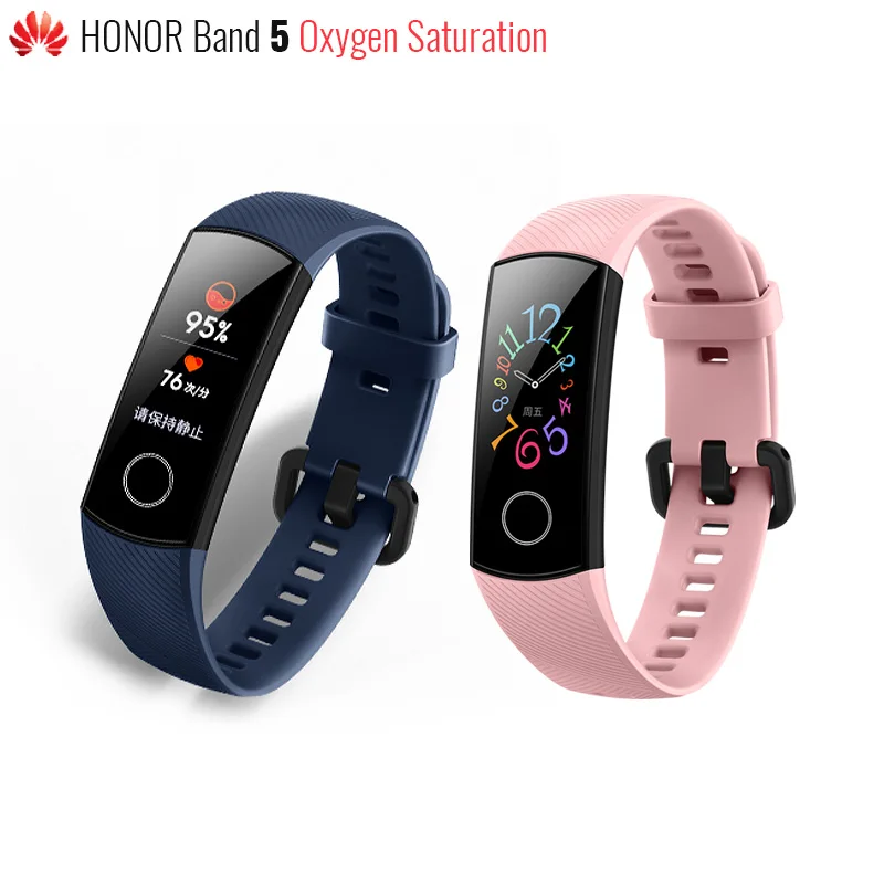 Оригинальный Смарт браслет Huawei Honor Band 5 цветной сенсорный экран с оксиметром
