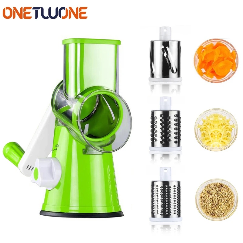 

Manual Vegetable Cutter Slicer Kitchen Accessories Multifunctional Round Mandoline Slicer Potato Cheese Kitchen Tools