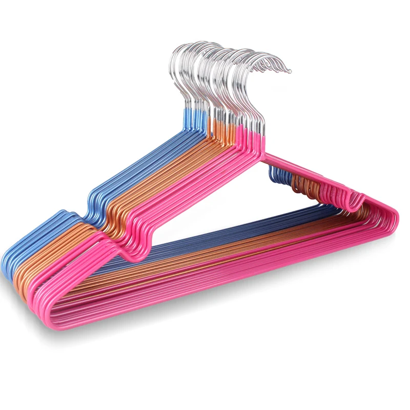29CM Clothes Hangers Children Favor Stainless Steel PVC Dip Outer Coat
