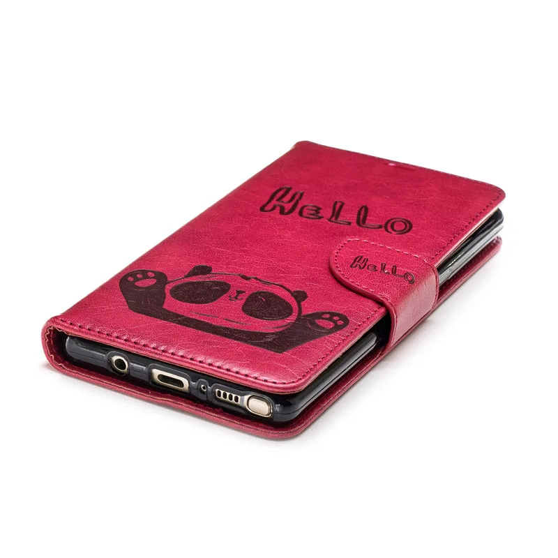 For Samsung Galaxy Note8 Note9 Case PU Leather 3D Hello Panda Embossing Stand Flip Case For Samsung Note8 Note9 Cell Phone Cover (5)