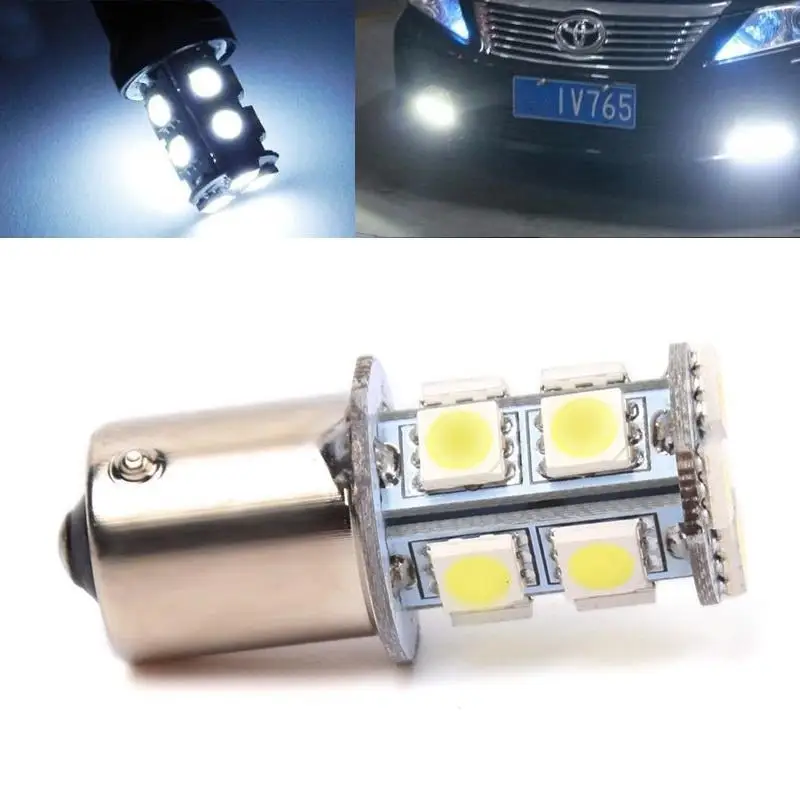 

1156 BA15S 13 Led 5050 Auto Rear Reverse Bulbs DC 12V Car Led Turn Parking Signal Lights Brake Tail Lamps #QH037