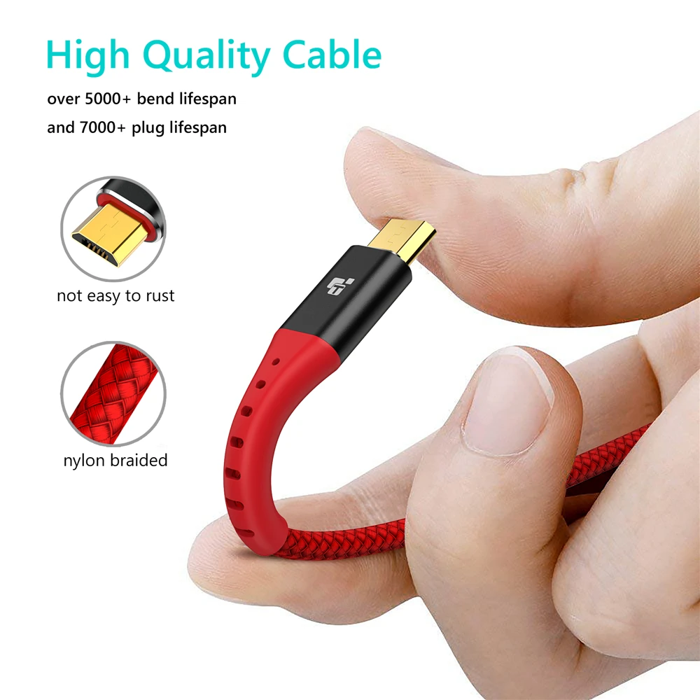 Кабель Micro USB 5 в 2 А зарядный кабель Tiegem для быстрой зарядки синхронизации данных 1