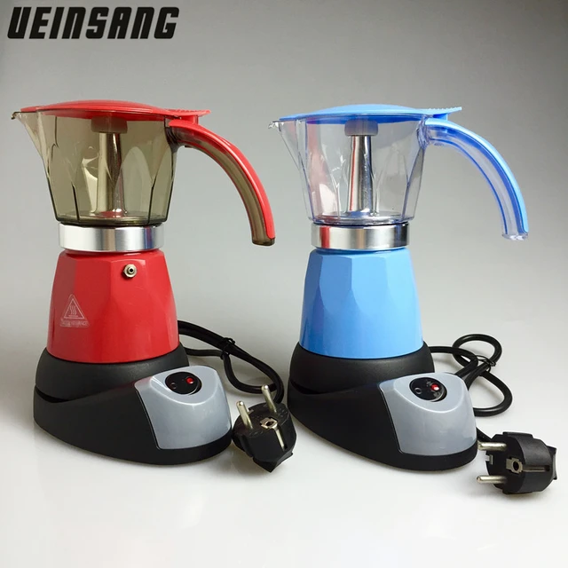 6 Cups Electric Moka Coffee Maker Mocha Pot Percolator Tools Filter 6 Cups Electric Moka Coffee Maker Mocha Pot Percolator Tools Filter Pots Italian Espresso Machine