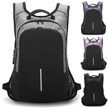 15 15.4 15.6 Inch with USB Interface Password Lock Anti-theft Nylon Notebook Laptop Backpack Bags Case for Men Women Student 15 15.4 15.6 Inch with USB Interface Password Lock Anti-theft Nylon Notebook Laptop Backpack Bags Case for Men Women Student