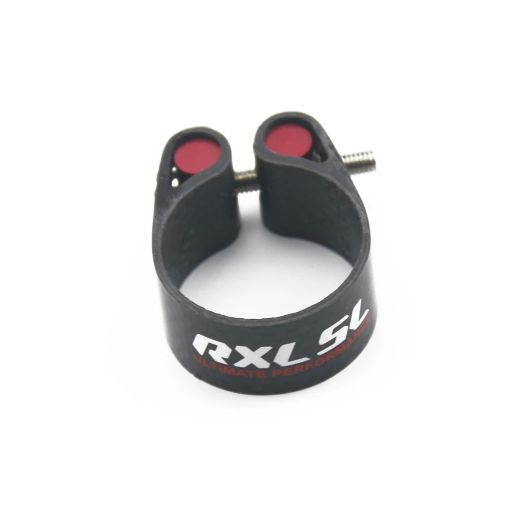 RXL SL Bicycle Seat Clamp Mountain Bikes Carbon Seatpost Clamps 31.834.9mm Road RedYellowBlueGreen Mtb Seatpost Clamp  (4)