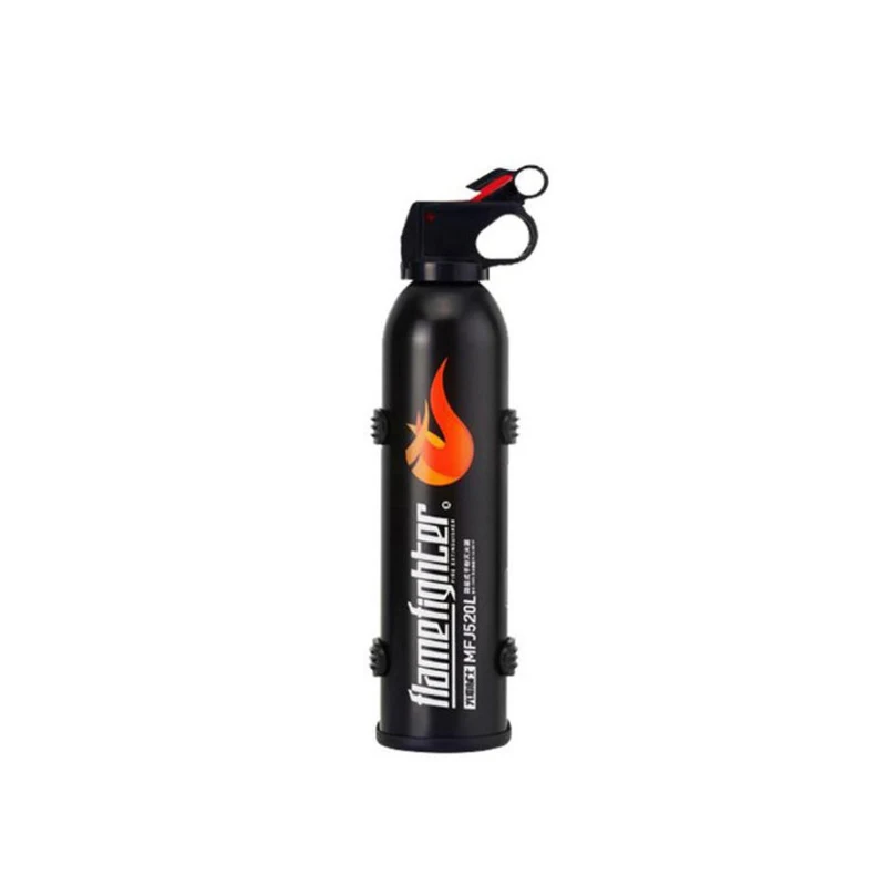 

1PC 500g Black Mini Portable Car Fire Extinguisher with Hook Dry Chemical Fire Extinguisher Safety Flame Fighter for Home Car