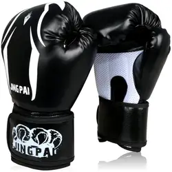 Боксёрские перчатки kick Боксёрские перчатки из искусственной кожи Половина рукавицы варежки Муай Тай Каратэ Тхэквондо Обучение Боксерские