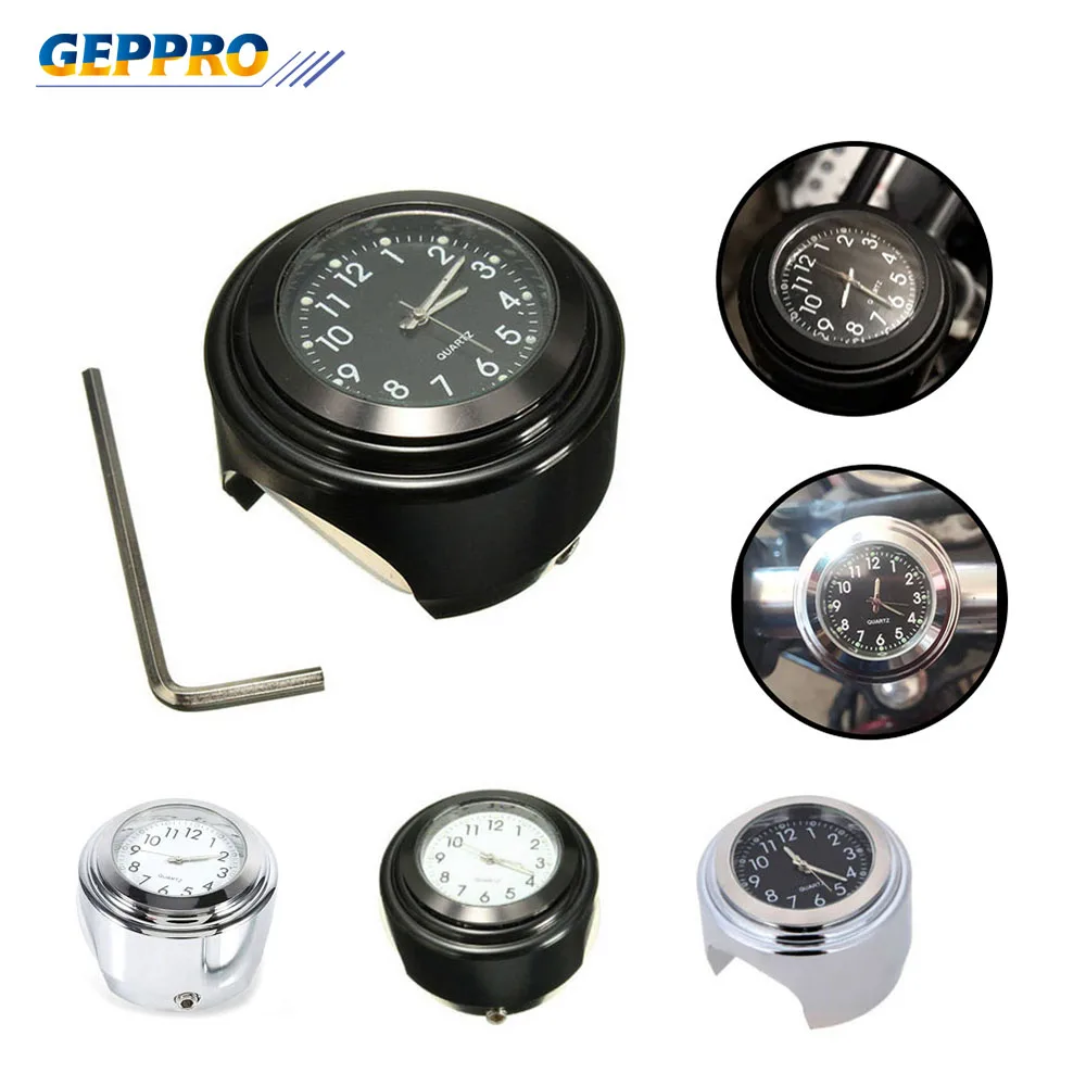Universal Motorcycle Handlebar Watch Bike Hand Grip Bar Mount Dial