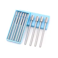 end mill 6pcs עץ גילוף toolsTungsten פלדת חריטת סכין End Mill נתב Bit עץ כרסום קאטר גילופי זית אמבר Kernel (4)