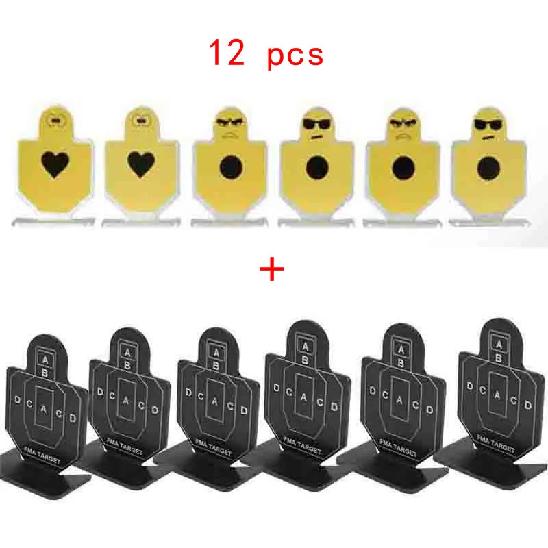 Buy 12Pcs/Set Metal Pistol Gun Shooting Practice