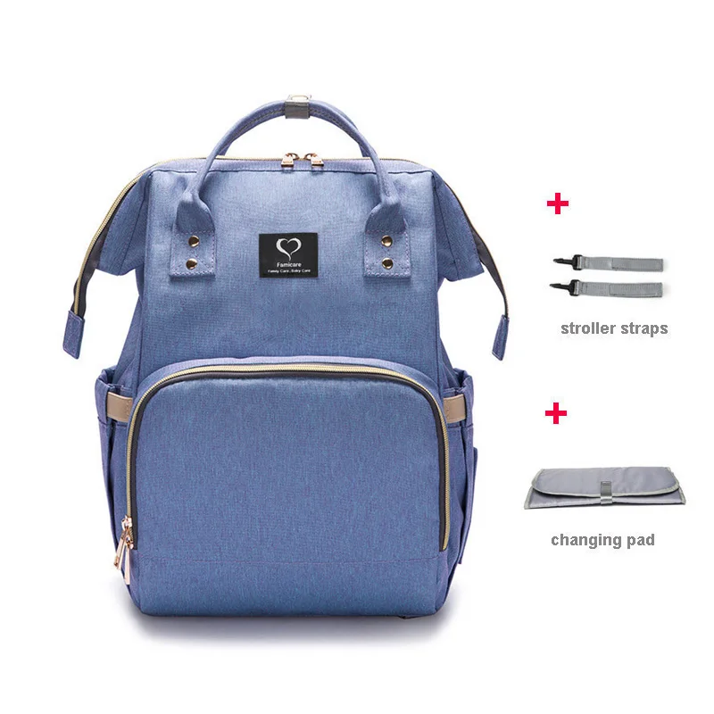 Рюкзак для мамы Подгузник сумка наушники USB Joggle подгузник сумка водонепроницаемый для беременных дорожный рюкзак дизайнерская сумка для ухода за ребенком сумка для детской коляски сумка женская большая - Цвет: blue purple