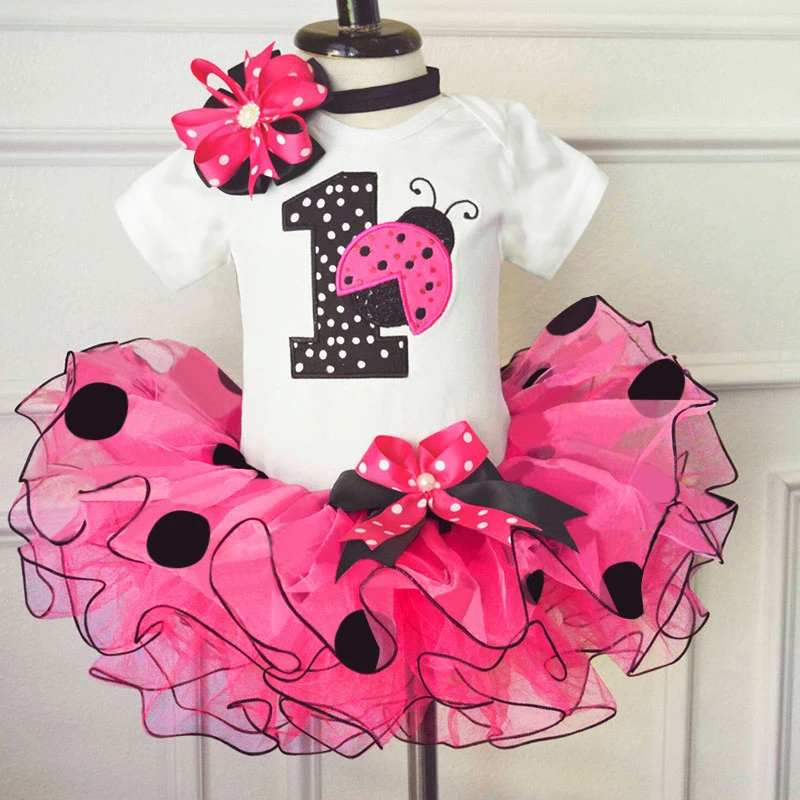 Платье-пачка для первого дня рождения для маленьких девочек; Vestidos Infantil; одежда маленькой принцессы; костюм для крещения для девочек 1 год;