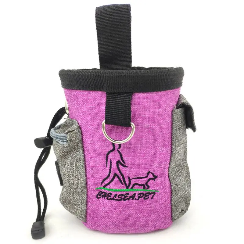 

1Pc Dog Treat Pouch Pet Hands Free Training Waist Bag Drawstring Carries Pet Toys Food Poop Bag Pouch