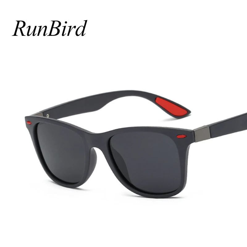 

RunBird BRAND DESIGN Classic Polarized Sunglasses Men Women Driving Square Frame Sun Glasses Male Goggle UV400 Gafas De Sol 5329