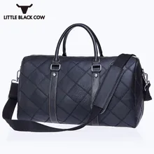 Бизнес путешествия Чемодан пакет большой Ёмкость мужской сумка в клетку в британском стиле высокое качество кожи плеча Crossbody сумки Bolsas