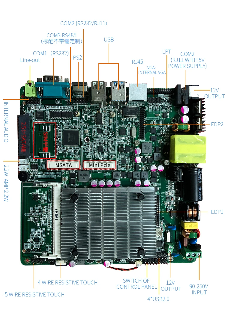 

Best Price Industrial motherboards with Quad Core processor and 7 x USB 2.0
