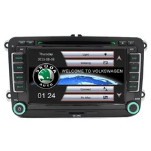 Wince Car DVD Player GPS Navigation Two Din 7 Inch For Volkswagen VW Skoda POLO PASSAT