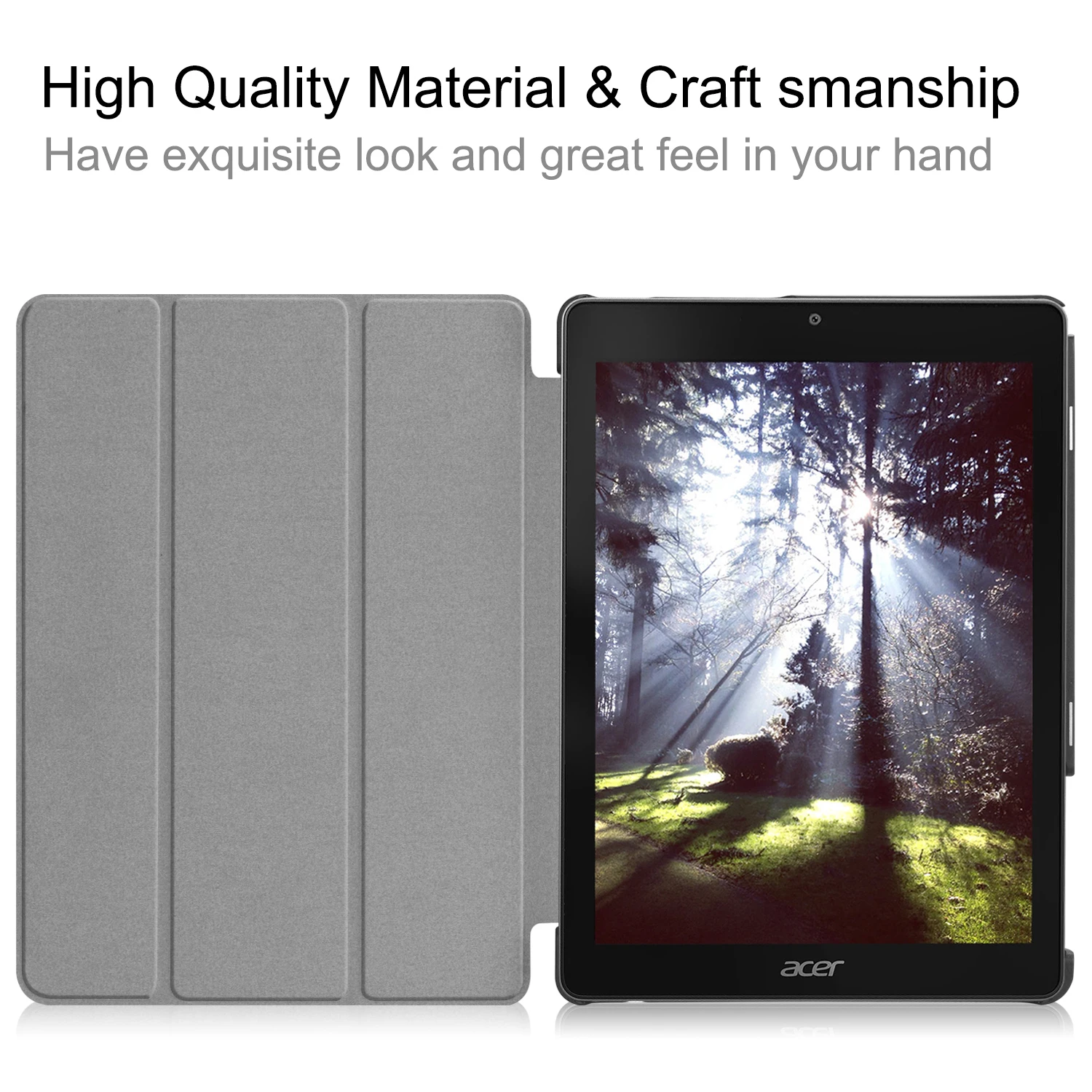 SUPPORTO Folio Pelle Cover Custodia Per 7" 8" 10" Acer Iconia Chromebook Tab 