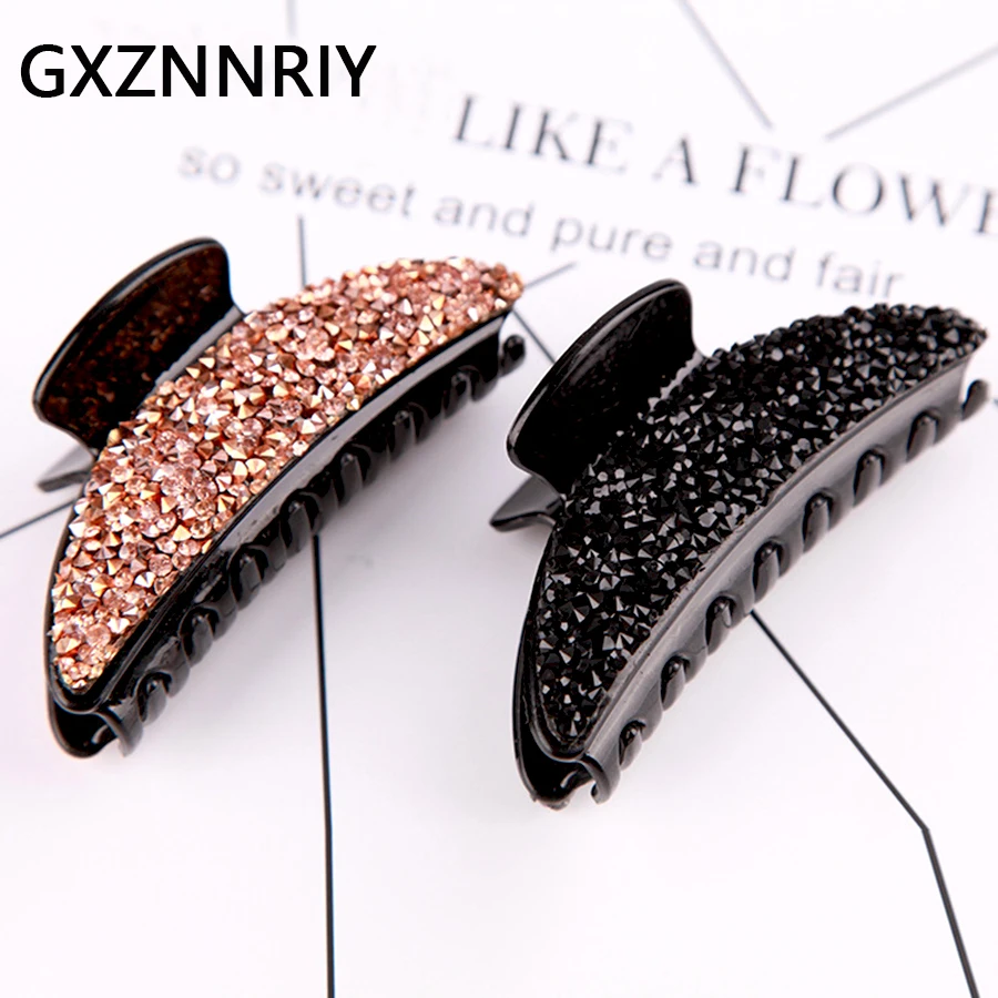 

Rhinestone Hair Claw Clips for Women Black Accessories Korean Fashion Claws Hairclip Hairpin Crab Clamp Clip Headwear Jewelry