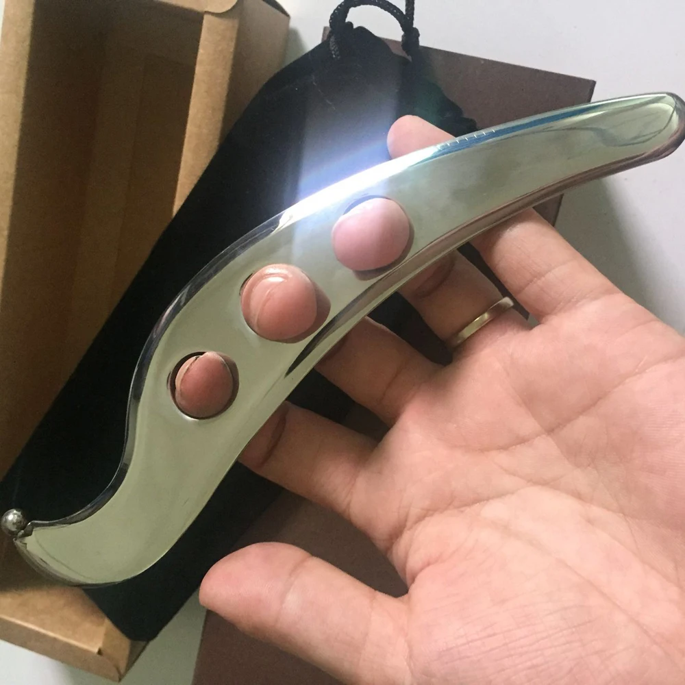 304 нержавеющая сталь Gua Sha Guasha Массажер инструмент скребок физиотерапия свободные