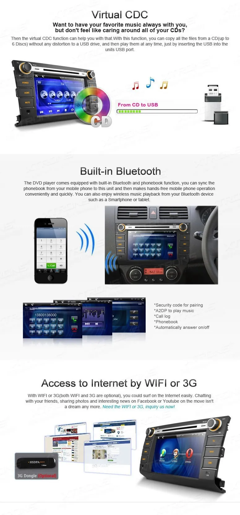 Best 8" 2Din Car DVD GPS Navigation Radio Tape Recorder for Suzuki Swift 2009 with Dynamic Interface/DVR 8