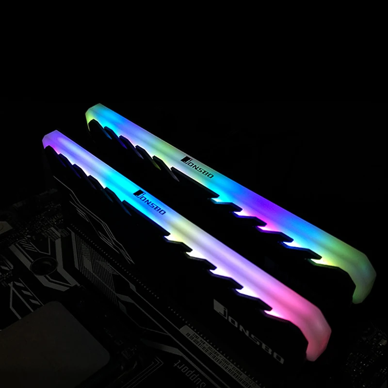 Новый алюминиевый сплав ram охлаждающая оболочка радиатор RGB 265 световой эффект памяти карта охлаждения Радиатор Glow настольная память