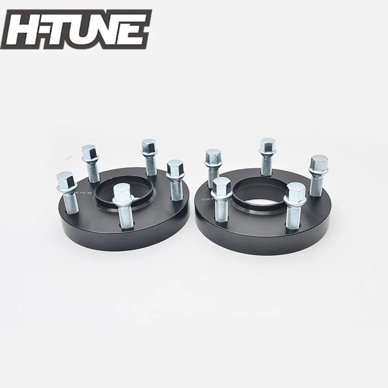 

H-TUNE A Pair Forged Aluminum Black 15mm Thick 5x130 71.6CB Hub Centric Wheel Spacers fit for 5 Lug