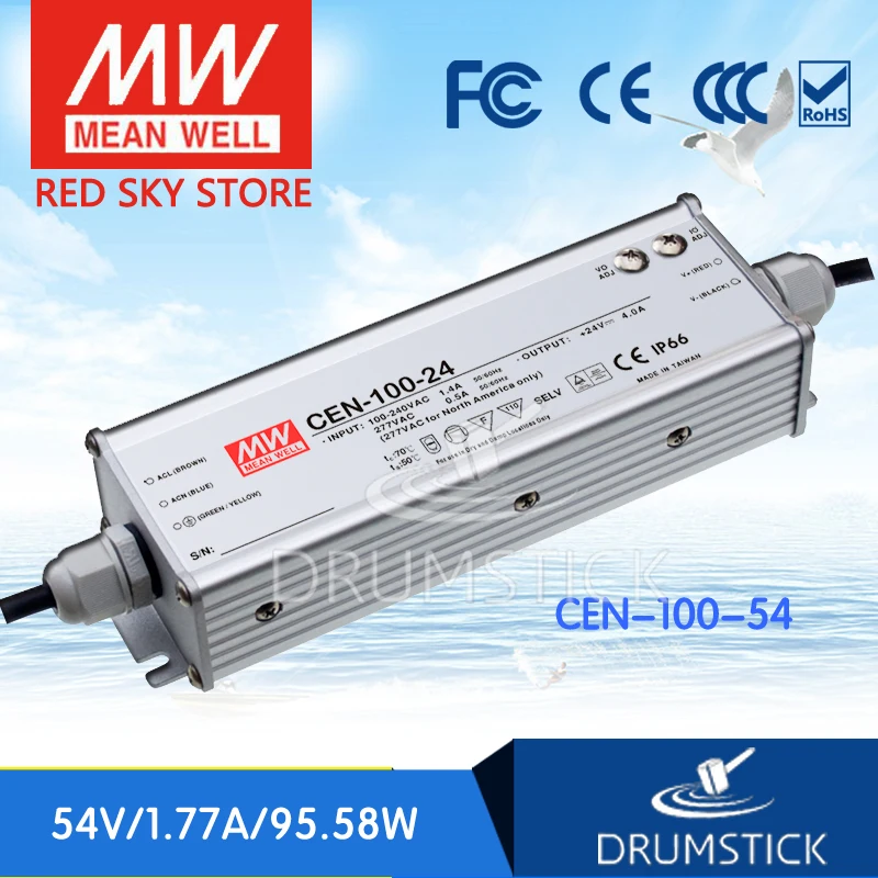 Специальное предложение означает хорошо CEN 100 54 в 1.77A meanwell 95 58 Вт одиночный выход