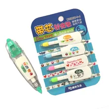 4pcs Set Korea Creative Correction Tape Refill Pack Cute Sticker for Kids Cartoon Toys Learning Tool