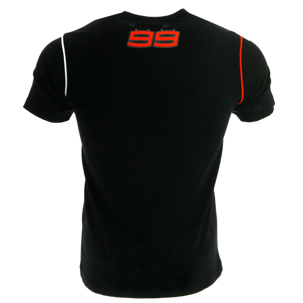 Free Shipping! Jorge Lorenzo 99 T-shirt Sports Moto GP Racing Black Summer TEE