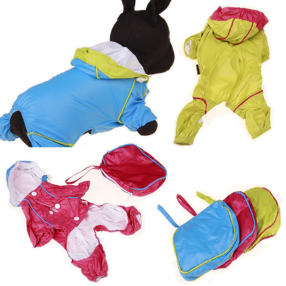 New Design Acrylic Dog Raincoats Pvc Raincoat Double layer Thickening