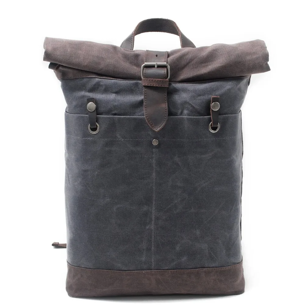 Kopen M115 Nieuwe Europa Mode Canvas Lederen Rugzakken 15 \