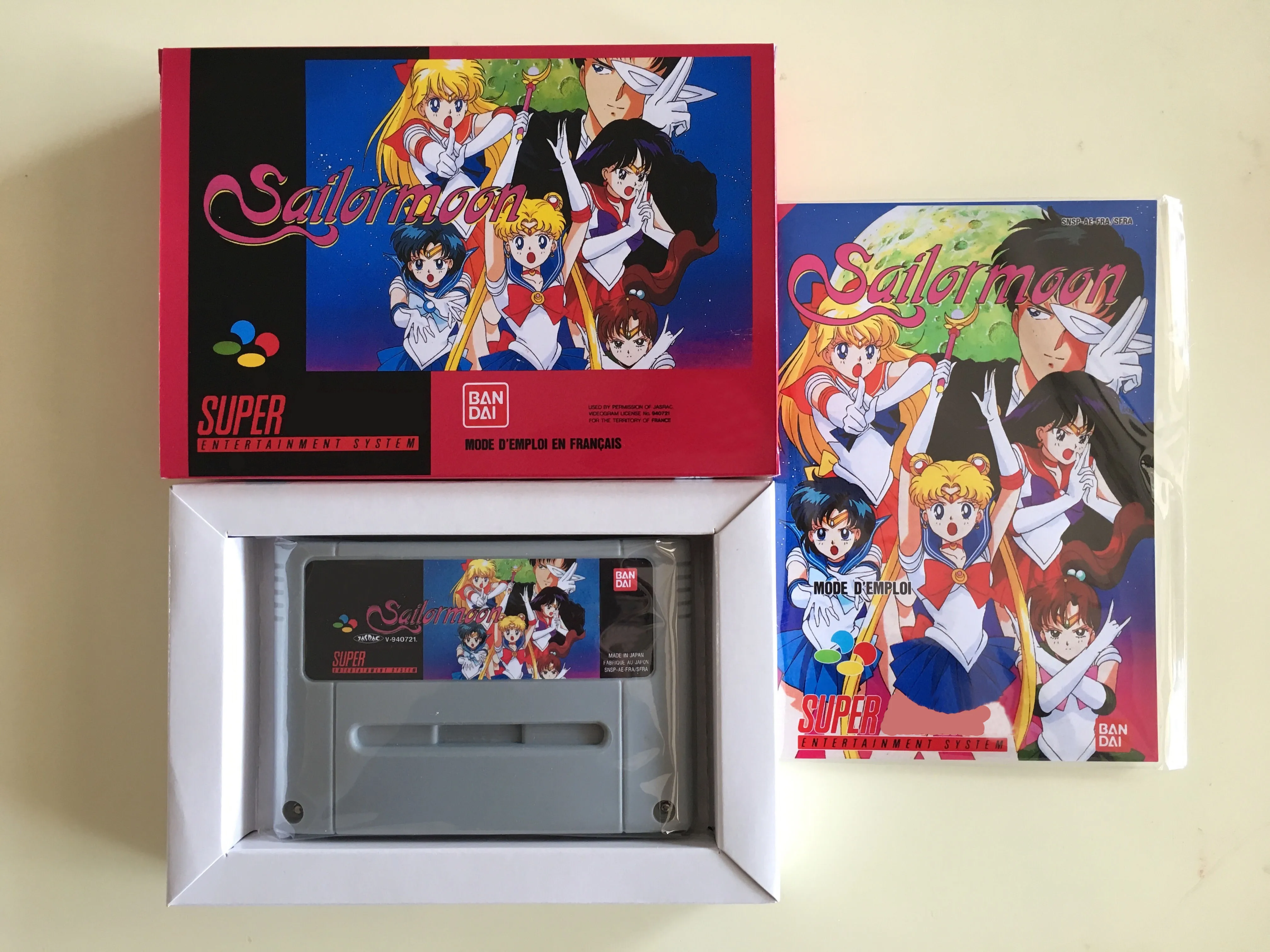 16Bit Games * Sailormoon (версия PAL на французском языке! Коробка руководство
