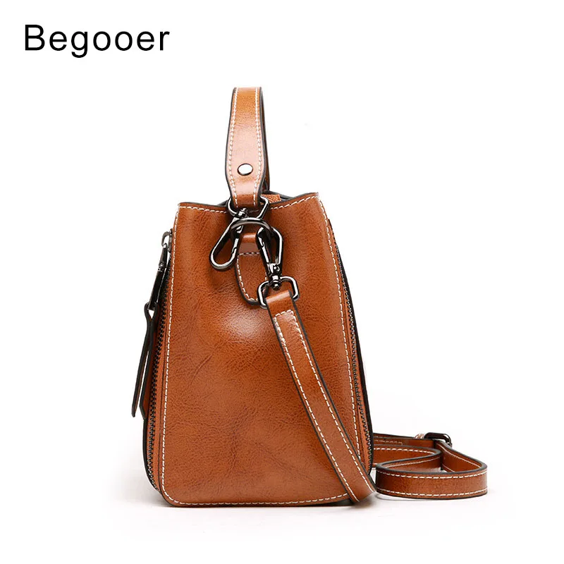 Женские сумки от известного бренда BEGOOER, Сумки из натуральной кожи, сумки через плечо для женщин, мини-сумка на плечо, винтажная сумка-мессенджер