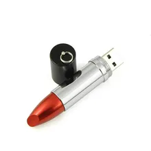 made in china bulk items Pretty Design Red Lipsticks Model 32GB 64GB Genuin Metal Gift USB