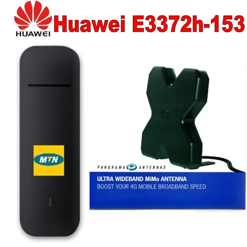 Huawei E3372 E3372h-153 + 4G CRC9 35dbi антенны