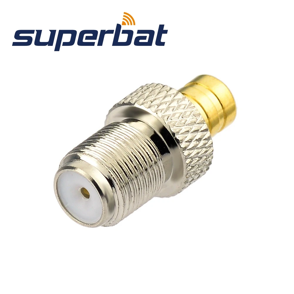 Superbat Smb To F Adapter Smb Plug To F Jack Straight Rf Coaxial Connector Communication