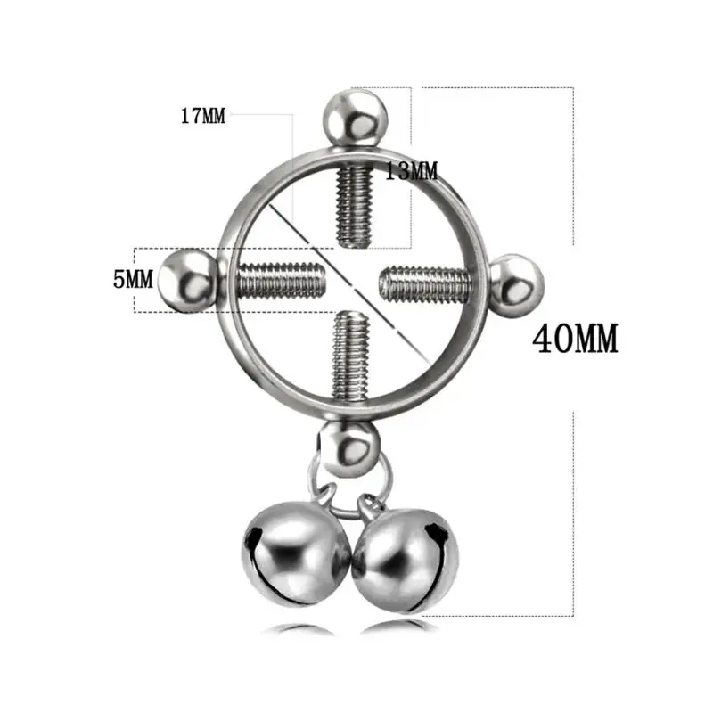 Женский пирсинг для сосков, сексуальный, с колокольчиком, антиаллергенный винт, Круглый пирсинг для тела, ювелирные изделия, модные кольца, подвеска, декор W15