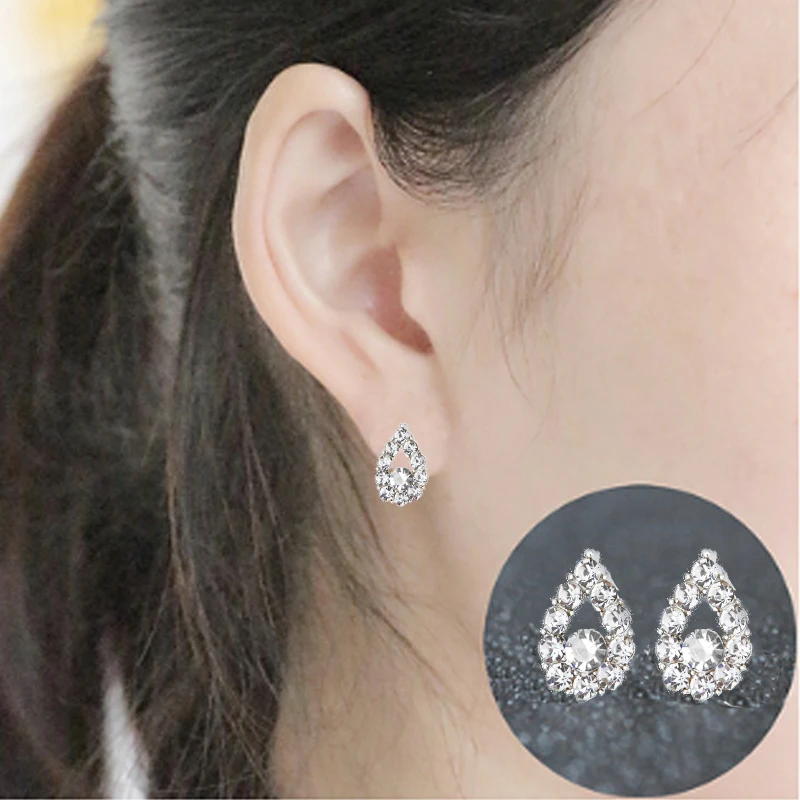 Pearl Crystal Stud Earring Erfly Snowflake Star Triangle Pearl Crystal Stud Earring Erfly Snowflake Star Triangle