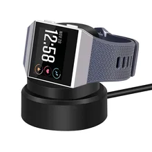 Силиконовые Замена Подставка для зарядки зарядное устройство Fitbit ионной фитнес часы колыбели адаптер док-станции держатель настольн